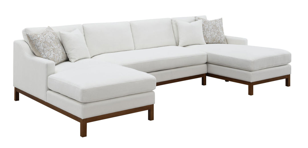 Buy farmhouse furniture Evie - Ivory Large Modern Farmhouse Sofa Couch - Modern Cottage Farmhouse Furniture