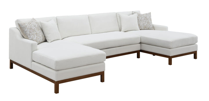 Buy farmhouse furniture Evie - Ivory Large Modern Farmhouse Sofa Couch - Modern Cottage Farmhouse Furniture