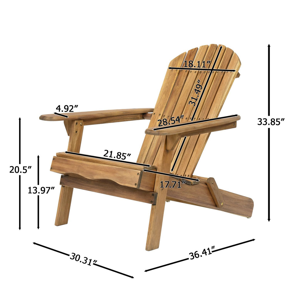 Buy farmhouse furniture Teak Wooden Outdoor Folding Adirondack Contemporary Accent Chair - Modern Cottage Farmhouse Furniture