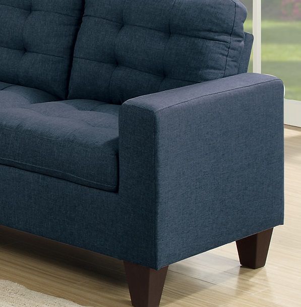 Buy farmhouse furniture Blue Modern Farmhouse Sofa Couch - Modern Cottage Farmhouse Furniture
