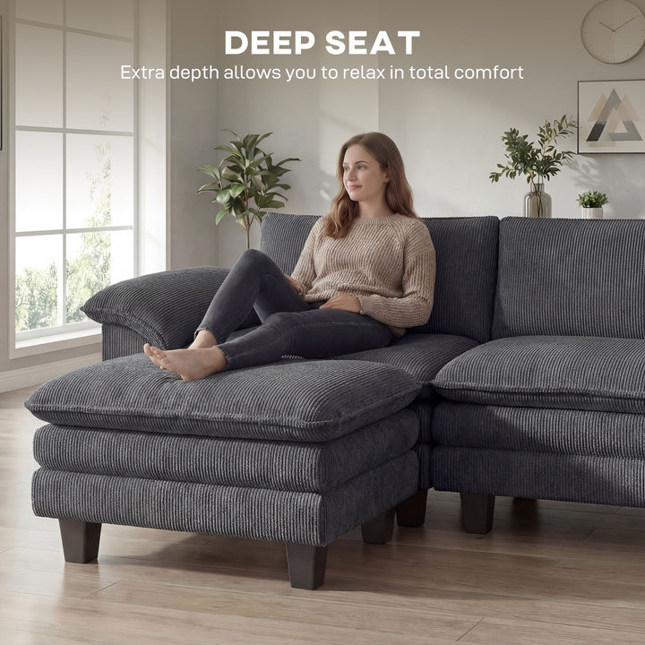 Buy farmhouse furniture Modern Farmhouse Dark Gray L Shaped Couch - Modern Cottage Farmhouse Furniture