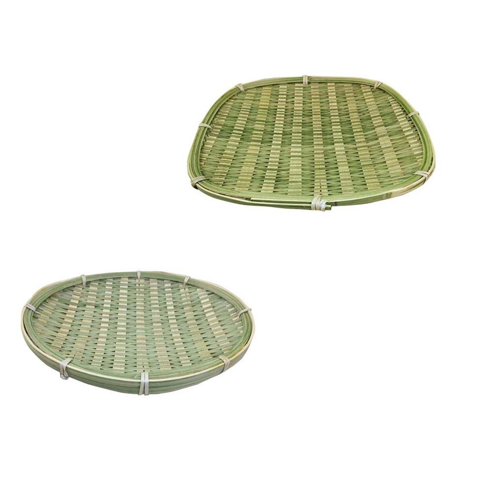 Buy farmhouse furniture Hand-woven Sage & Cream Basket Vegetable/Bread basket-Oval - Modern Cottage Farmhouse Furniture