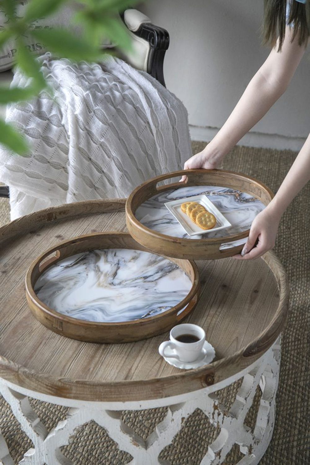 Buy farmhouse furniture Set of 5 - French Farmhouse Country Home Decor Collection Bundle - Modern Cottage Farmhouse Furniture