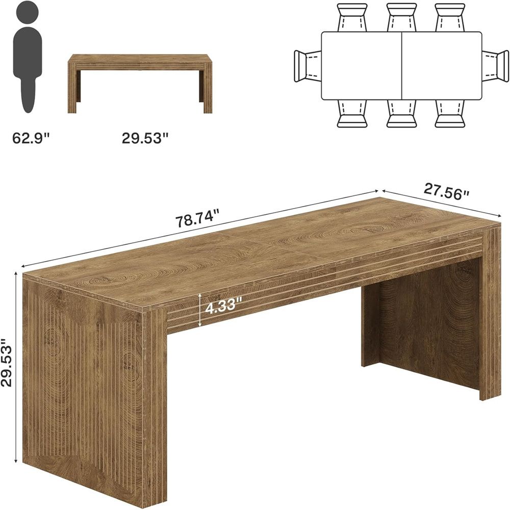 Buy farmhouse furniture Best Farmhouse Dining Table | Large Rustic Wooden Kitchen Dining Table - Modern Cottage Farmhouse Furniture
