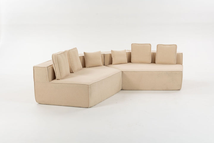 Buy farmhouse furniture The Haven • Extra Large Extra Wide Modular Modern Farmhouse Compressed Sofa - Modern Cottage Farmhouse Furniture