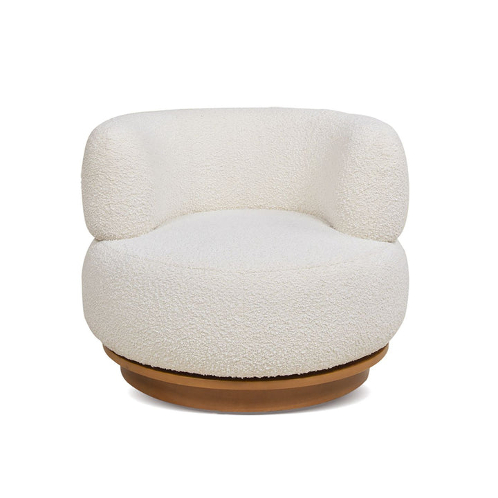 Buy farmhouse furniture Ivory Haven | White Modern Boucle Contemporary Accent Chair - Modern Cottage Farmhouse Furniture