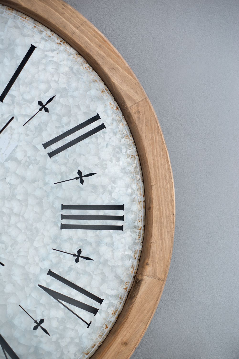 Buy farmhouse furniture 33 inch Farmhouse Grant Oversized Wall Clock with Fir Wood Frame - Modern Cottage Farmhouse Furniture
