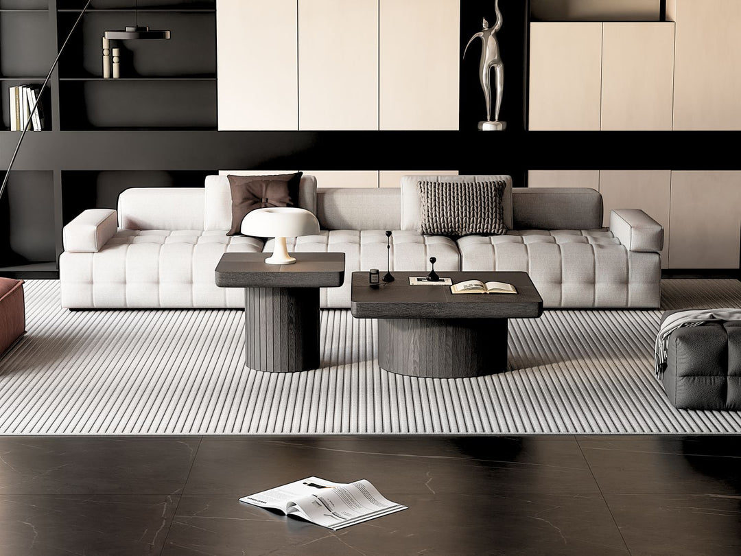 Buy farmhouse furniture Best Farmhouse Coffee Table Set | Wood Nesting Tables for Living Room - Modern Cottage Farmhouse Furniture