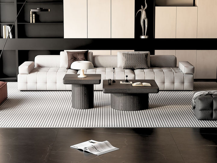 Buy farmhouse furniture Best Farmhouse Coffee Table Set | Wood Nesting Tables for Living Room - Modern Cottage Farmhouse Furniture