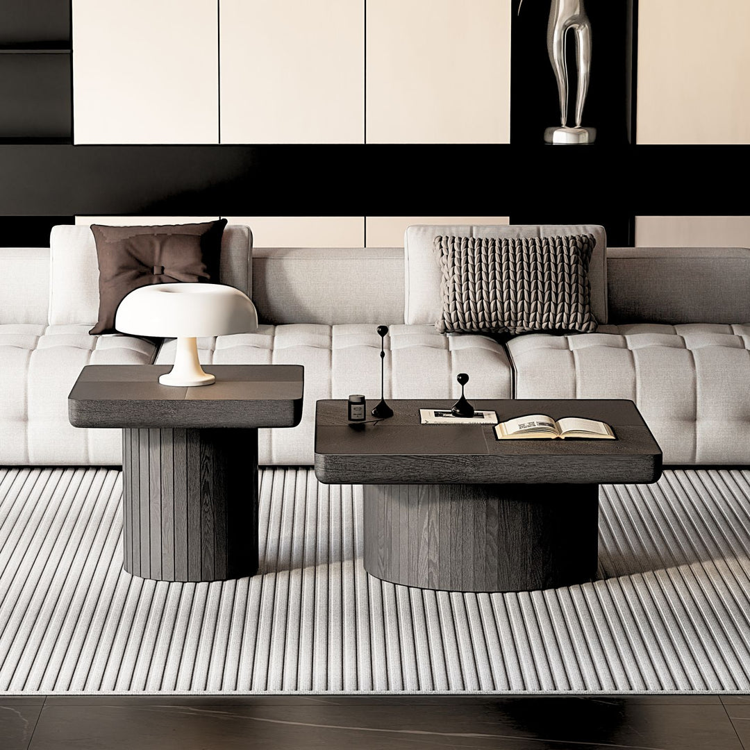 Buy farmhouse furniture Best Farmhouse Coffee Table Set | Wood Nesting Tables for Living Room - Modern Cottage Farmhouse Furniture