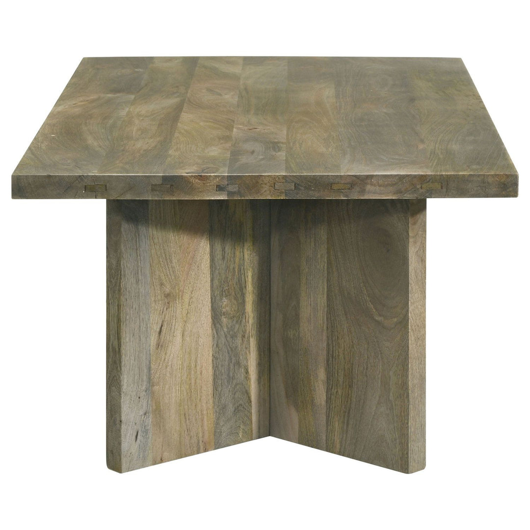 Buy farmhouse furniture Modern Farmhouse Brown Rectangular Solid Wood Coffee Table - Modern Cottage Farmhouse Furniture