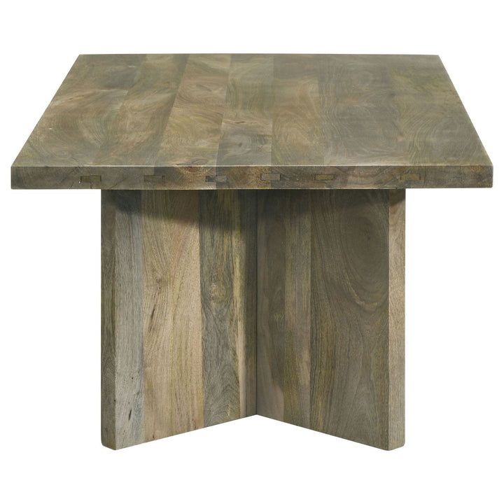 Buy farmhouse furniture Modern Farmhouse Brown Rectangular Solid Wood Coffee Table - Modern Cottage Farmhouse Furniture