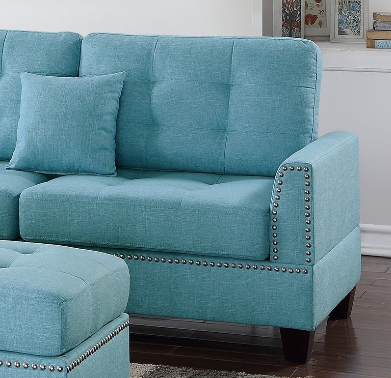 Buy farmhouse furniture The Blue Jay | Modern Blue 3pcs Farmhouse Cottage Sofa Couch - Modern Cottage Farmhouse Furniture
