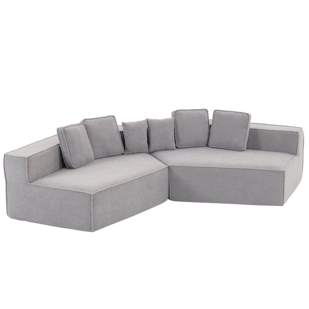 Buy farmhouse furniture The Haven • Extra Large Extra Wide Modular Modern Farmhouse Compressed Sofa - Modern Cottage Farmhouse Furniture