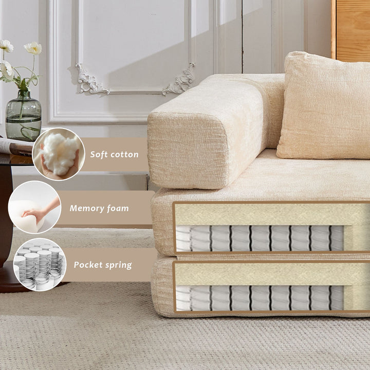 Buy farmhouse furniture Best Farmhouse Modular Sofa | Modern Cottage Farmhouse Couch for Living Room - Modern Cottage Farmhouse Furniture