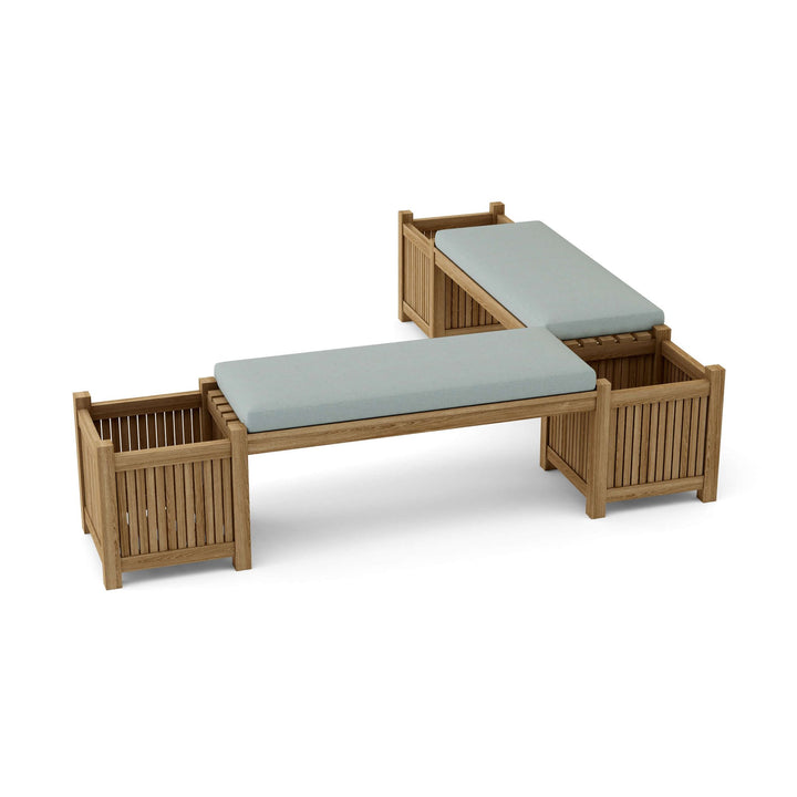 Buy farmhouse furniture Autumn Amber Acres | Round Real Wood Farmhouse Planter Bench - Modern Cottage Farmhouse Furniture