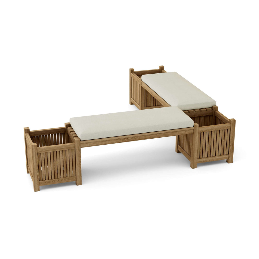 Buy farmhouse furniture Autumn Amber Acres | Round Real Wood Farmhouse Planter Bench - Modern Cottage Farmhouse Furniture