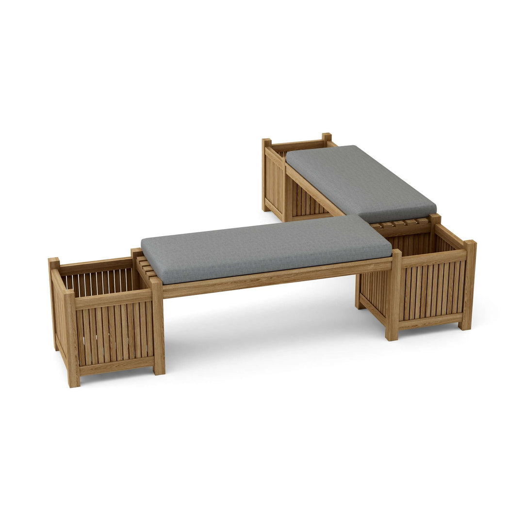 Buy farmhouse furniture Autumn Amber Acres | Round Real Wood Farmhouse Planter Bench - Modern Cottage Farmhouse Furniture