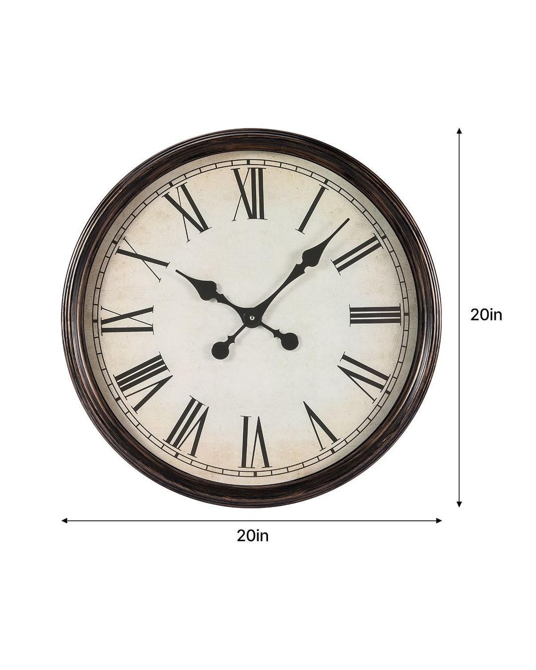 Buy farmhouse furniture 20 in Wall Clock Roman Numerals, Battery Operated Non Ticking Silent - Modern Cottage Farmhouse Furniture