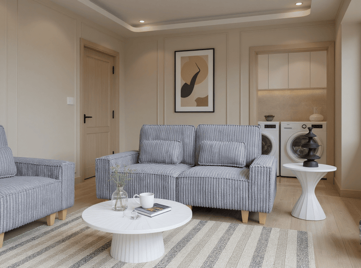 Buy farmhouse furniture Beige Modern Contemporary Cottage Accent Chair - Modern Cottage Farmhouse Furniture