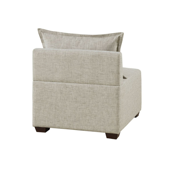 Buy farmhouse furniture Cream Off White Farmhouse Modular Armless Chair - Modern Cottage Farmhouse Furniture