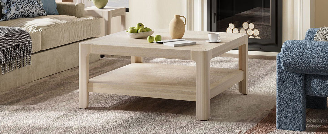 Buy farmhouse furniture Modern Farmhouse Coffee Table with Soft Rounded Profile - Modern Cottage Farmhouse Furniture