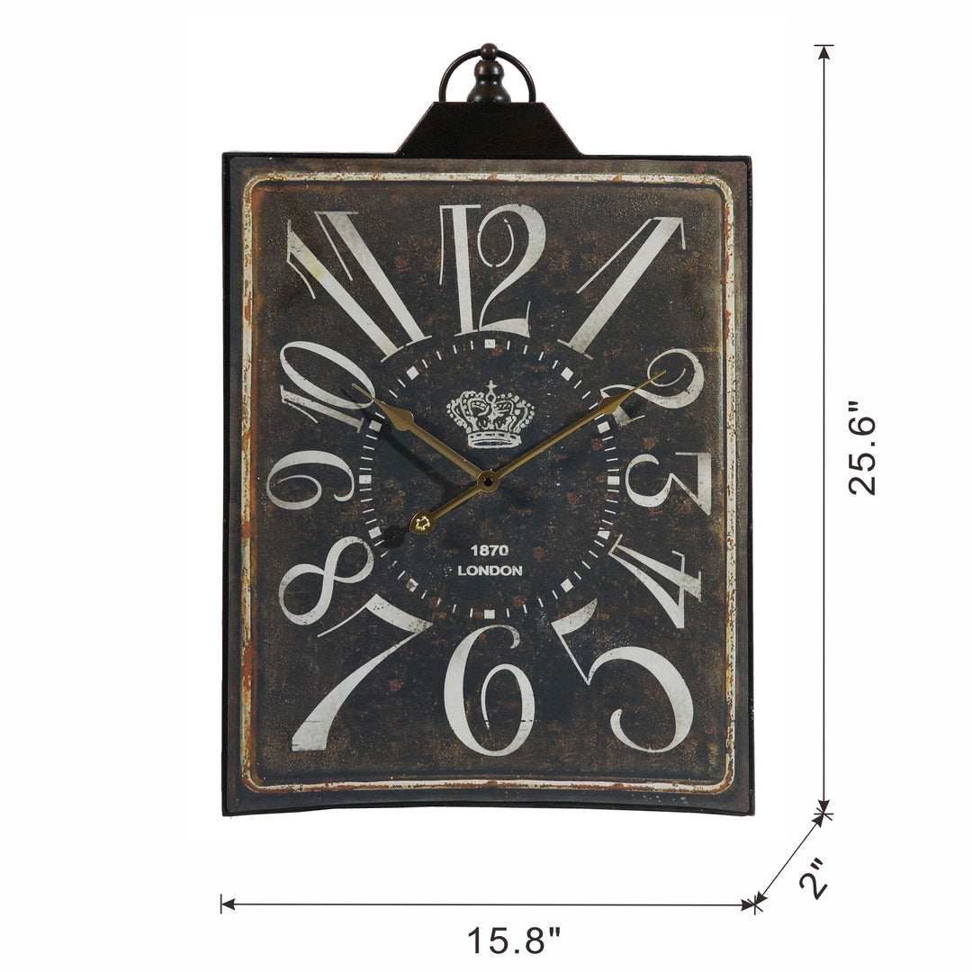 Buy farmhouse furniture Large Vintage French Farmhouse Rectangular Wall Clock - Modern Cottage Farmhouse Furniture