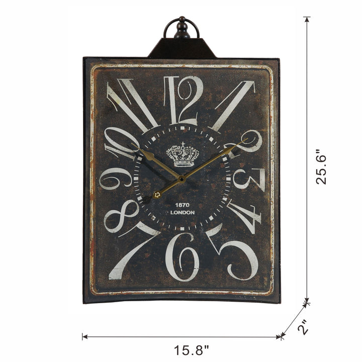 Buy farmhouse furniture Large Vintage French Farmhouse Rectangular Wall Clock - Modern Cottage Farmhouse Furniture