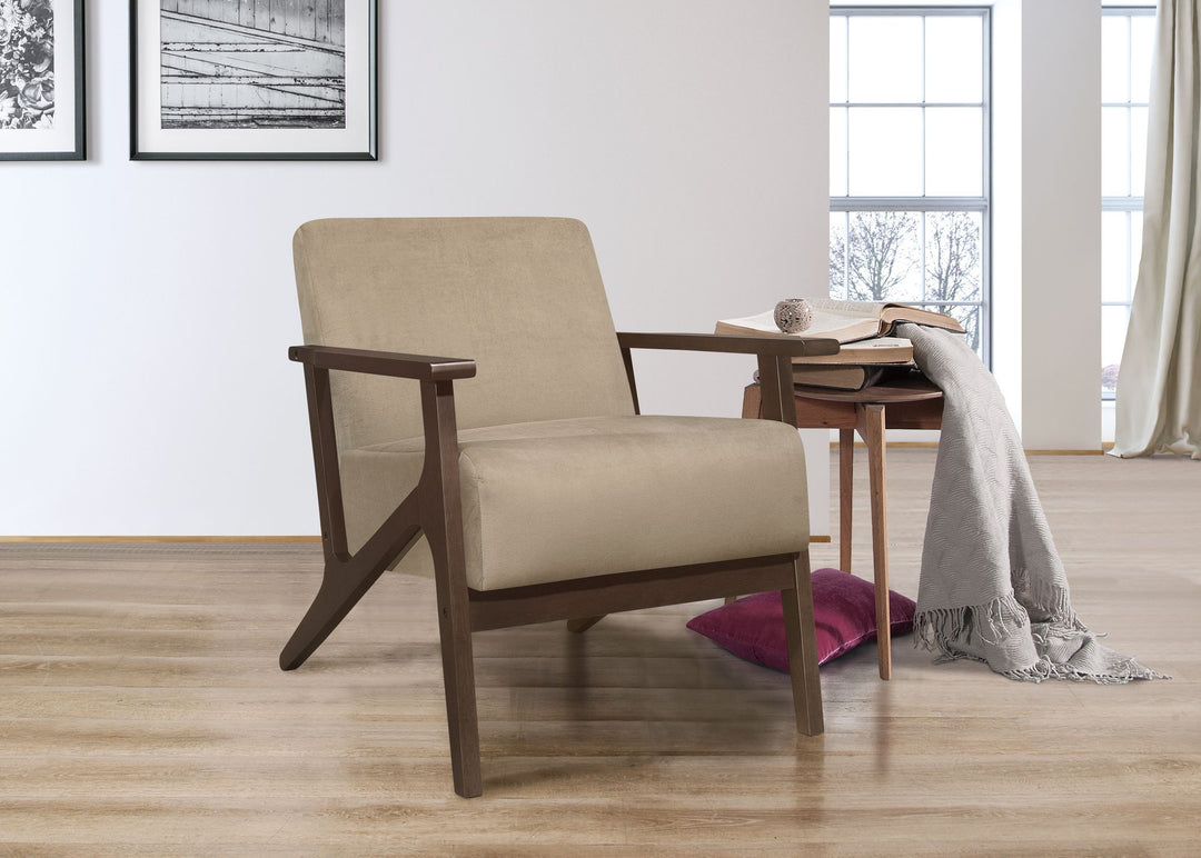 Buy farmhouse furniture Walnut Grove | Upholstery Light Brown Modern Home Contemporary Accent Chair - Modern Cottage Farmhouse Furniture