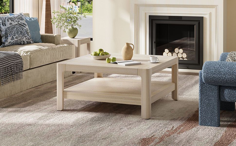 Buy farmhouse furniture Modern Farmhouse Coffee Table with Soft Rounded Profile - Modern Cottage Farmhouse Furniture