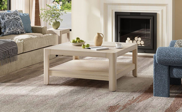 Buy farmhouse furniture Modern Farmhouse Coffee Table with Soft Rounded Profile - Modern Cottage Farmhouse Furniture