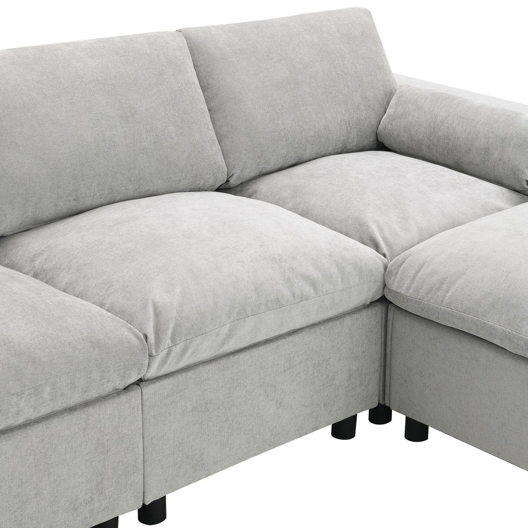 Buy farmhouse furniture Modern Farmhouse Grey Three Seater Sofa Couch - Modern Cottage Farmhouse Furniture