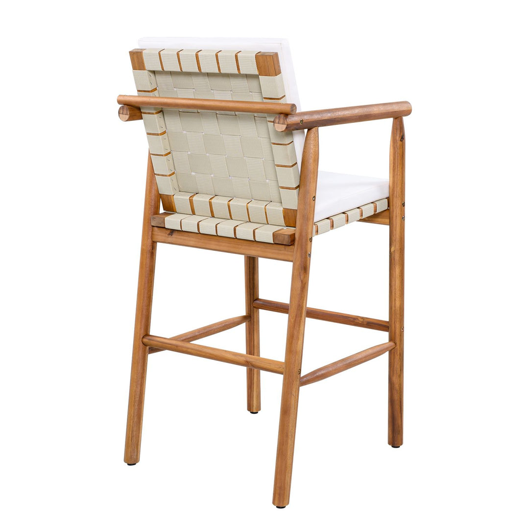 Buy farmhouse furniture 3 Piece Outdoor Modern Farmhouse Patio Bar Set - Modern Cottage Farmhouse Furniture