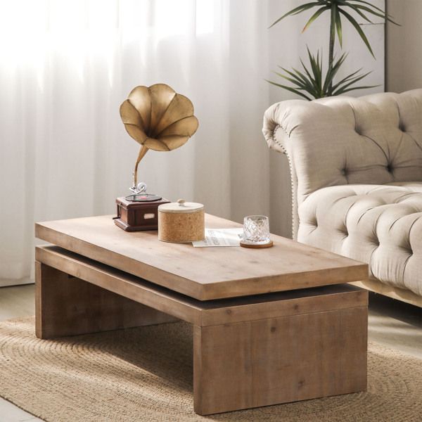 Buy farmhouse furniture Modern Rustic Wood Farmhouse Cottage Coffee Table - Modern Cottage Farmhouse Furniture