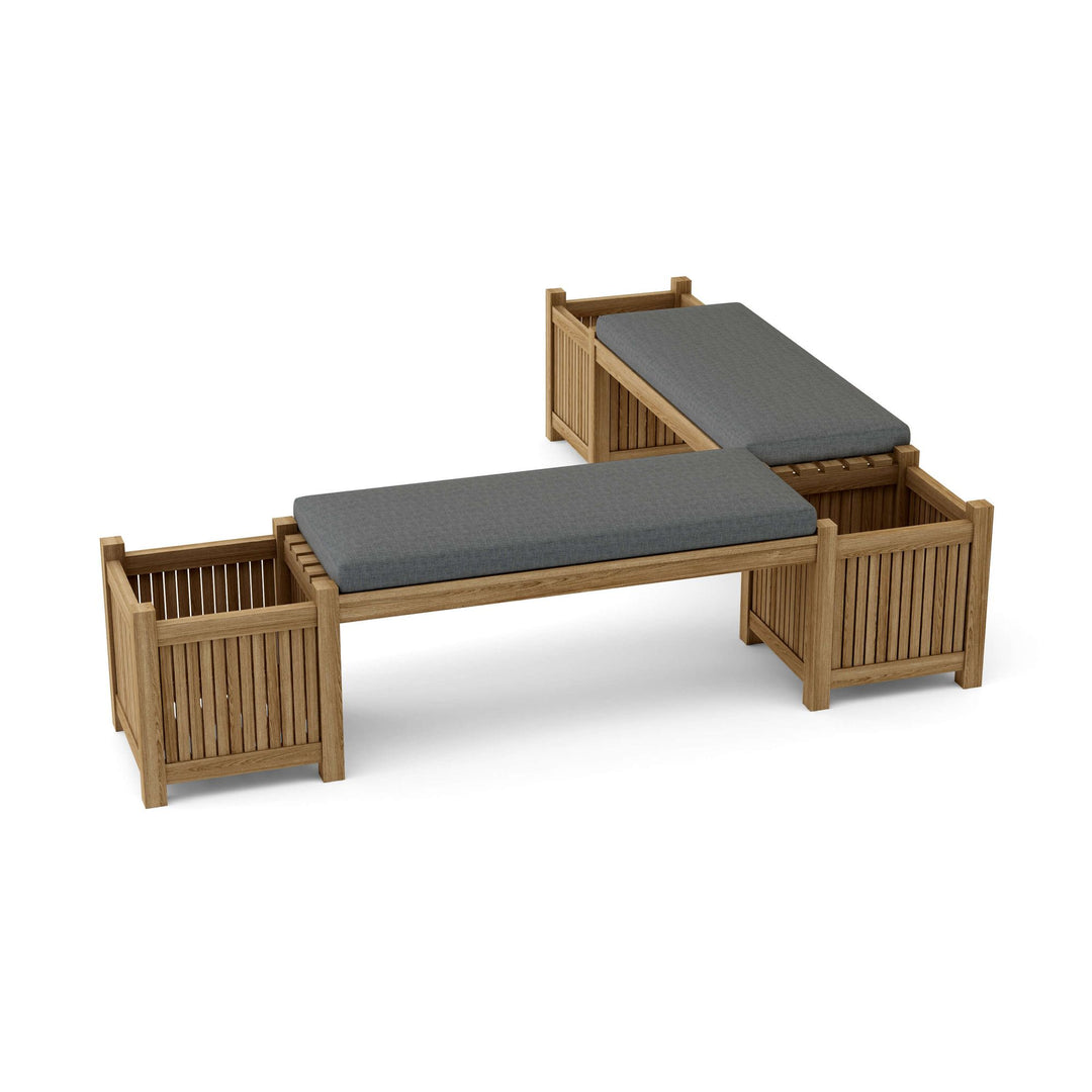 Buy farmhouse furniture Autumn Amber Acres | Round Real Wood Farmhouse Planter Bench - Modern Cottage Farmhouse Furniture