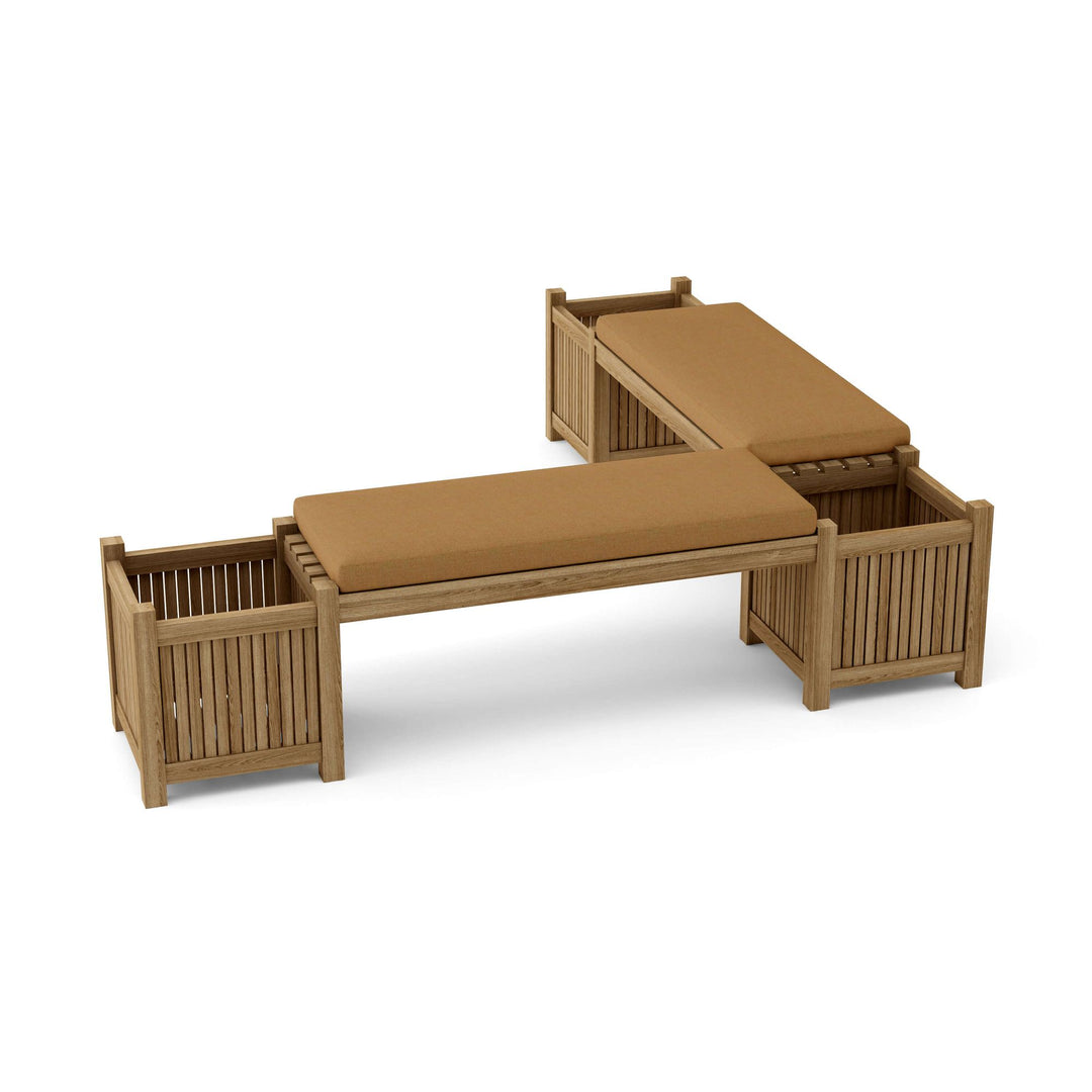 Buy farmhouse furniture Autumn Amber Acres | Round Real Wood Farmhouse Planter Bench - Modern Cottage Farmhouse Furniture