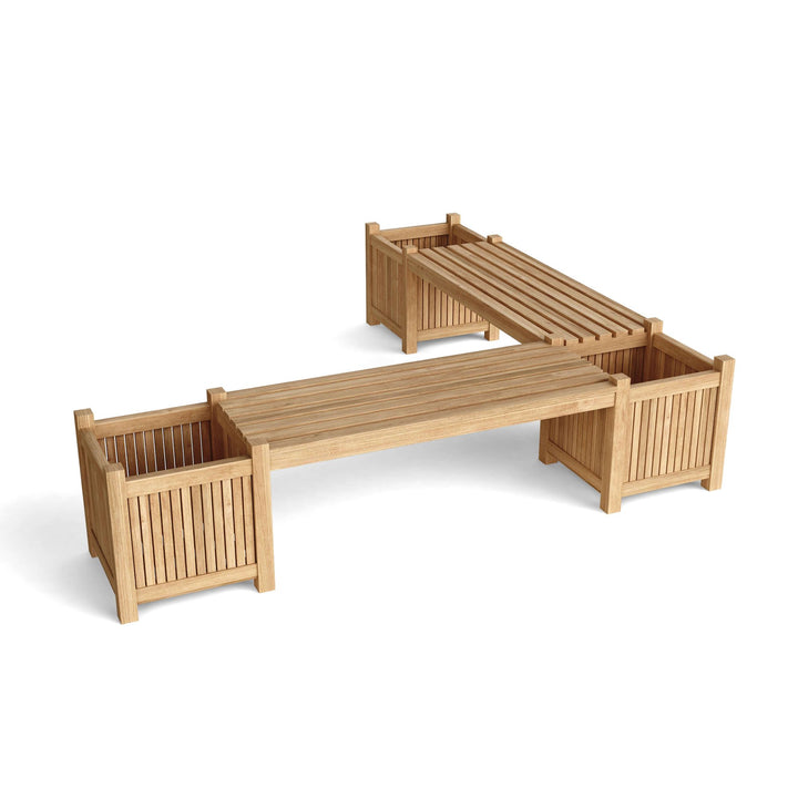 Buy farmhouse furniture Autumn Amber Acres | Round Real Wood Farmhouse Planter Bench - Modern Cottage Farmhouse Furniture