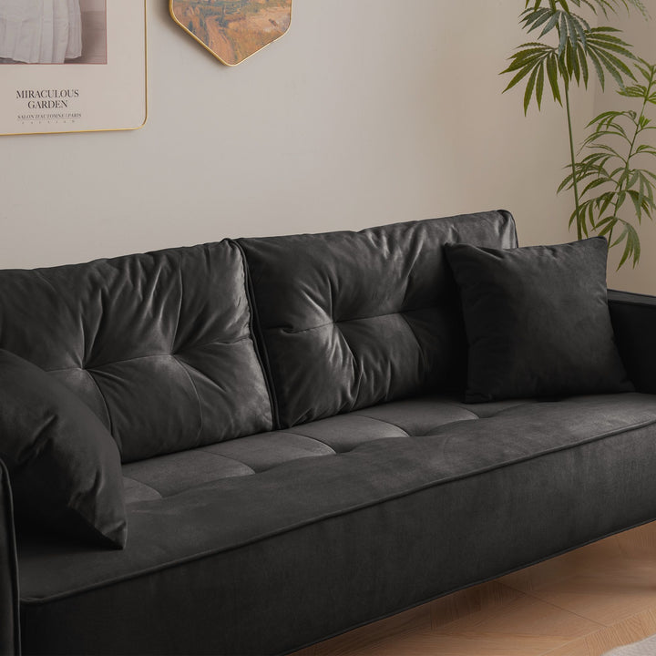 Buy farmhouse furniture Modern Farmhouse Cottage Upholstered 3-Seater Sofa Couch - Modern Cottage Farmhouse Furniture