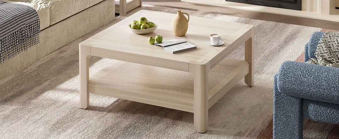Buy farmhouse furniture Modern Farmhouse Coffee Table with Soft Rounded Profile - Modern Cottage Farmhouse Furniture