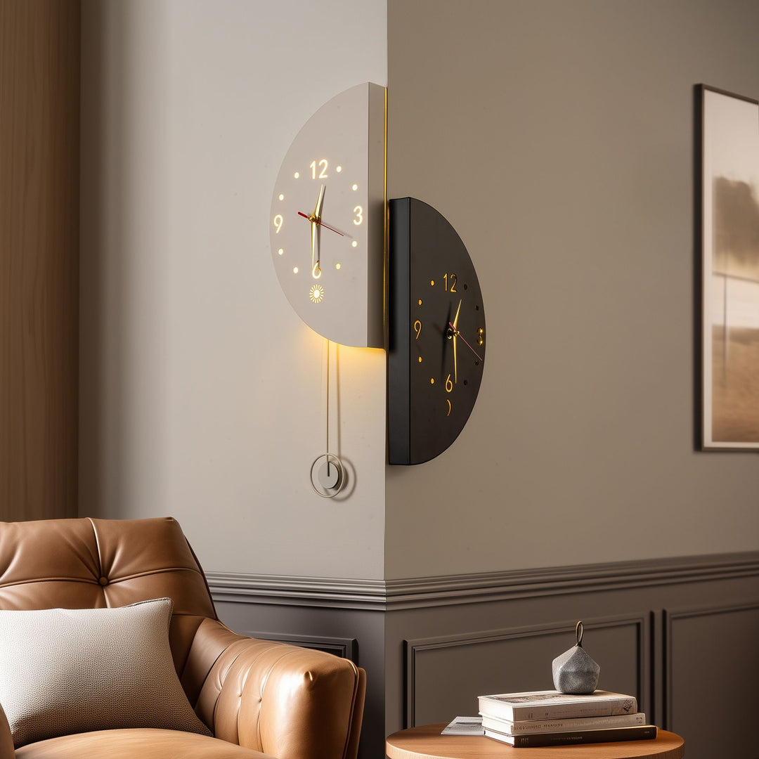 Buy farmhouse furniture Modern Farmhouse Solace & Moon Wall Clock - Modern Cottage Farmhouse Furniture