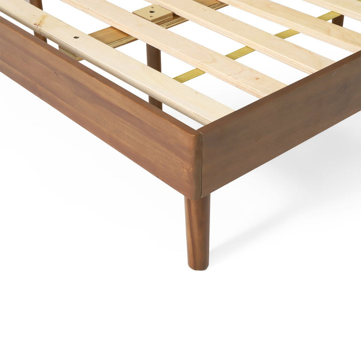 Buy farmhouse furniture King Size Cohron Solid Wood Platform Bed - Modern Cottage Farmhouse Furniture