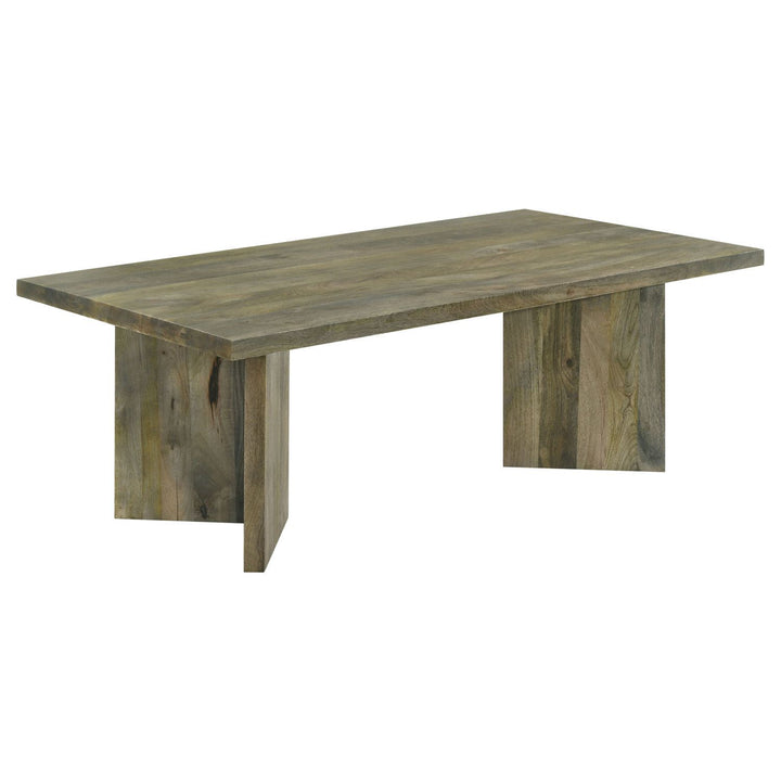 Buy farmhouse furniture Modern Farmhouse Brown Rectangular Solid Wood Coffee Table - Modern Cottage Farmhouse Furniture