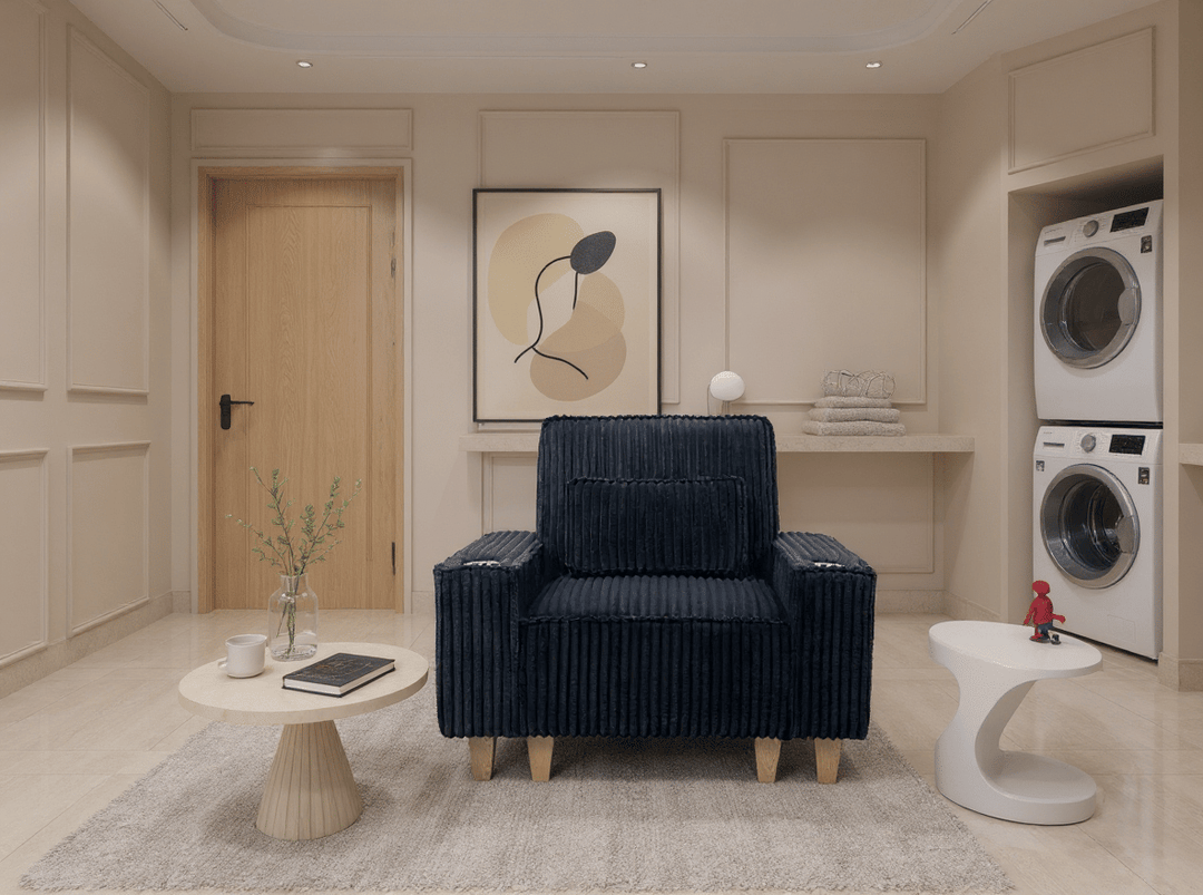 Buy farmhouse furniture Beige Modern Contemporary Cottage Accent Chair - Modern Cottage Farmhouse Furniture