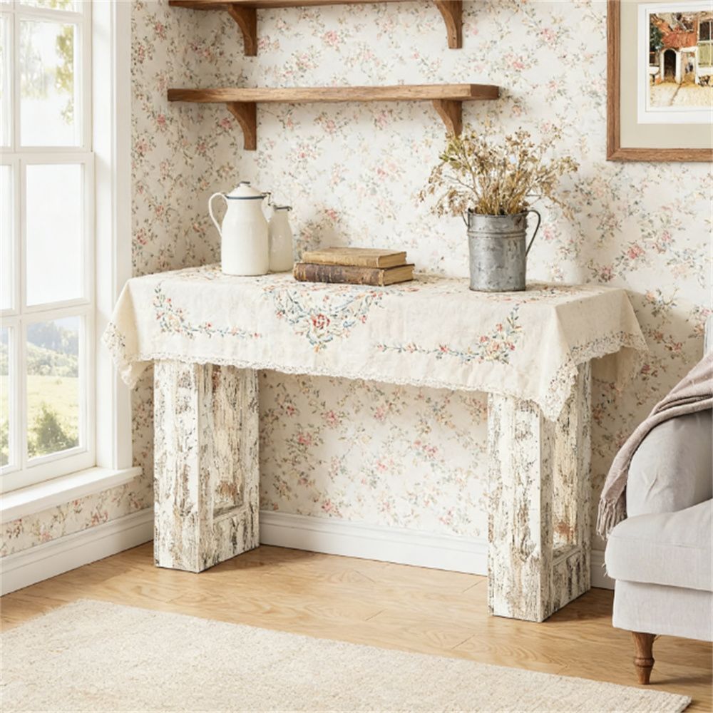 Buy farmhouse furniture Rustic Farmhouse Foyer Table Console - Modern Cottage Farmhouse Furniture