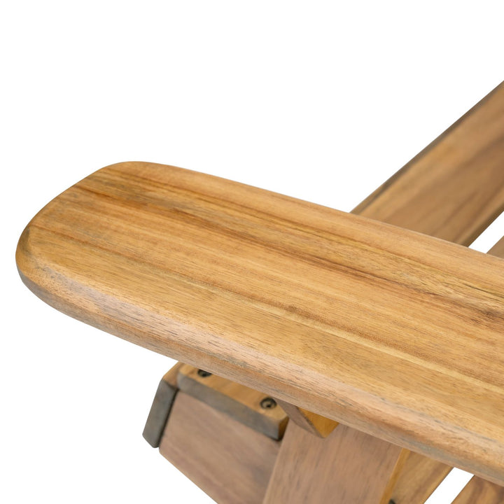 Buy farmhouse furniture Teak Wooden Outdoor Folding Adirondack Contemporary Accent Chair - Modern Cottage Farmhouse Furniture