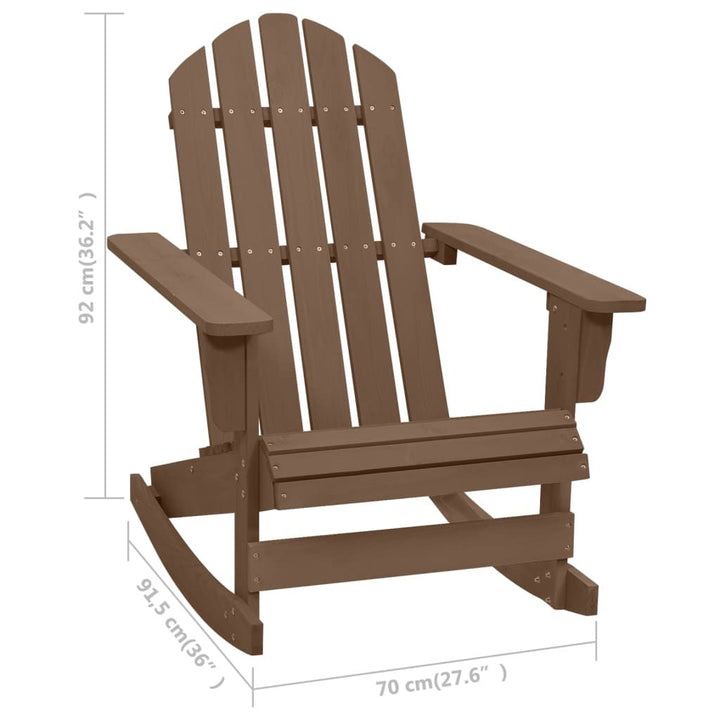 Buy farmhouse furniture Best Farmhouse Outdoor Rocking Chair | Natural Brown Hardwood Pine Garden Rocker - Modern Cottage Farmhouse Furniture