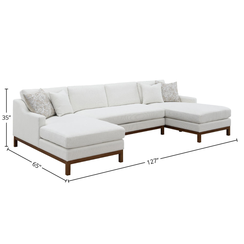 Buy farmhouse furniture Evie - Ivory Large Modern Farmhouse Sofa Couch - Modern Cottage Farmhouse Furniture