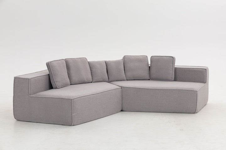 Buy farmhouse furniture The Haven • Extra Large Extra Wide Modular Modern Farmhouse Compressed Sofa - Modern Cottage Farmhouse Furniture