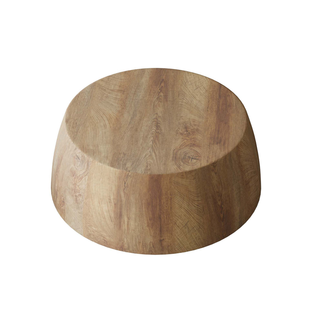 Buy farmhouse furniture White Oak Farm | Modern Farmhouse Wooden Round Coffee table - Modern Cottage Farmhouse Furniture