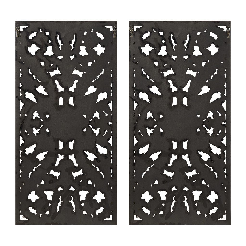 Buy farmhouse furniture Distressed Carved Wood 2-piece Wall Decor Set - Modern Cottage Farmhouse Furniture